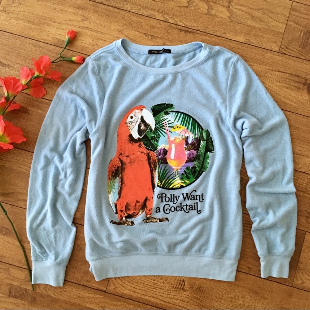 Wildfox “Polly Wants a Cocktail” Sweater XS